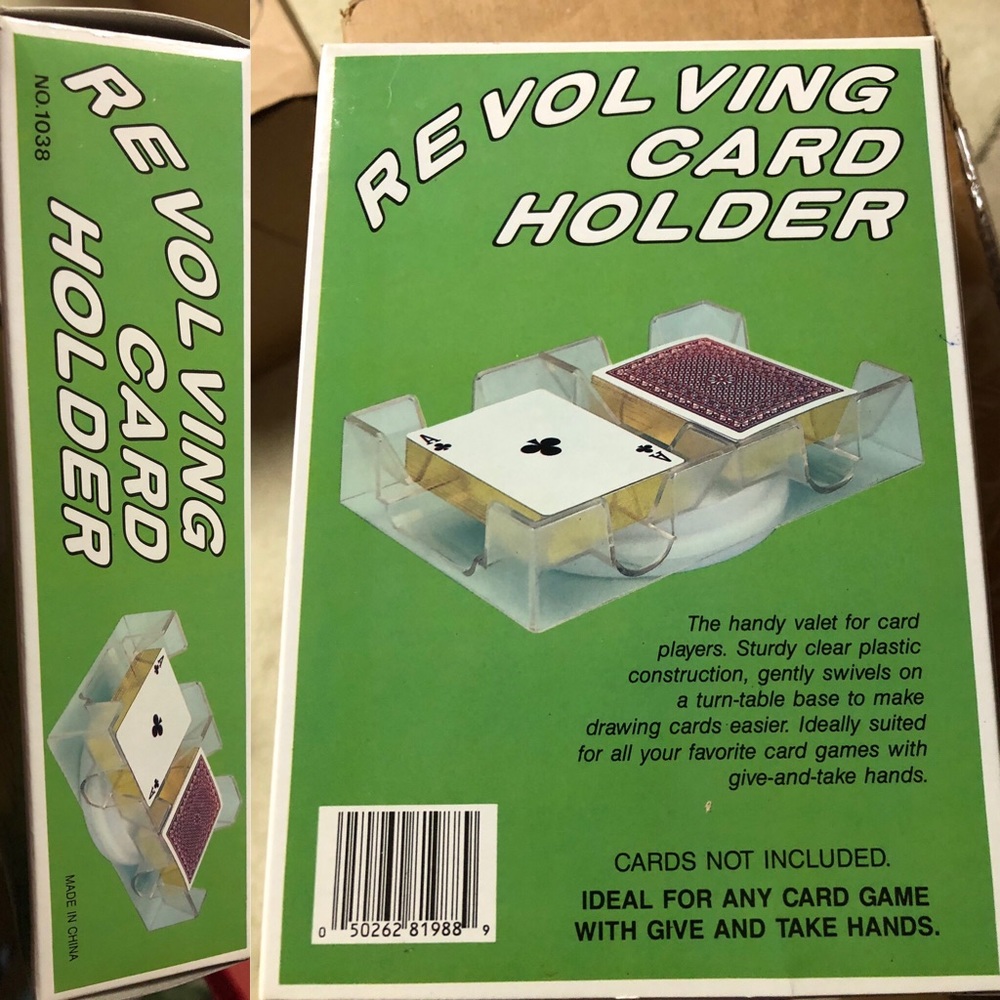 Revolving card holder